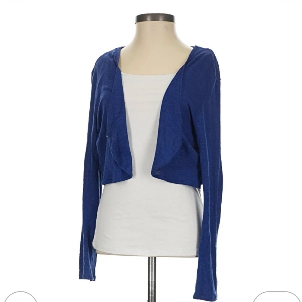 J by JOIE Cropped Open-Front Women's Sweater. Light piece for layering.